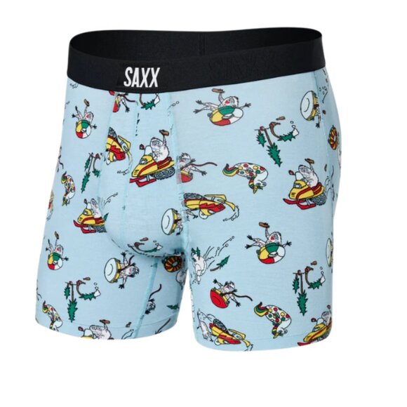 SAXX VIBE Christmas Boxer Briefs “Totally Tubular” - Picture 1 of 4